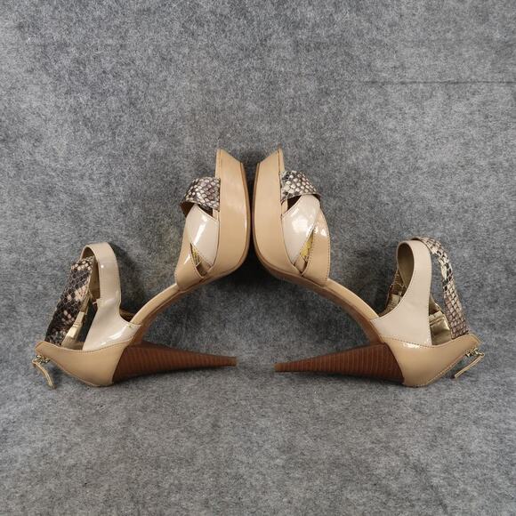 Guess Shoes Womens 8 Platform Heels Sandals Pumps Stiletto Fashion Buckle Strap - Picture 10 of 14